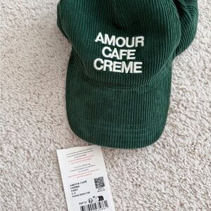 Sezane Green Corduroy Hat